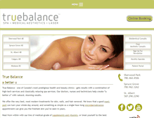Tablet Screenshot of mytruebalance.ca